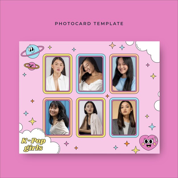 Cute we pink kpop photocard photo collage