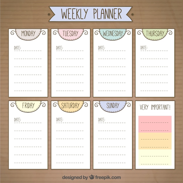 Cute Weekly Planner