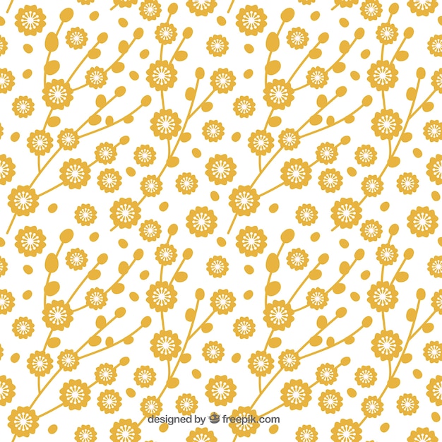 Cute yellow floral pattern 