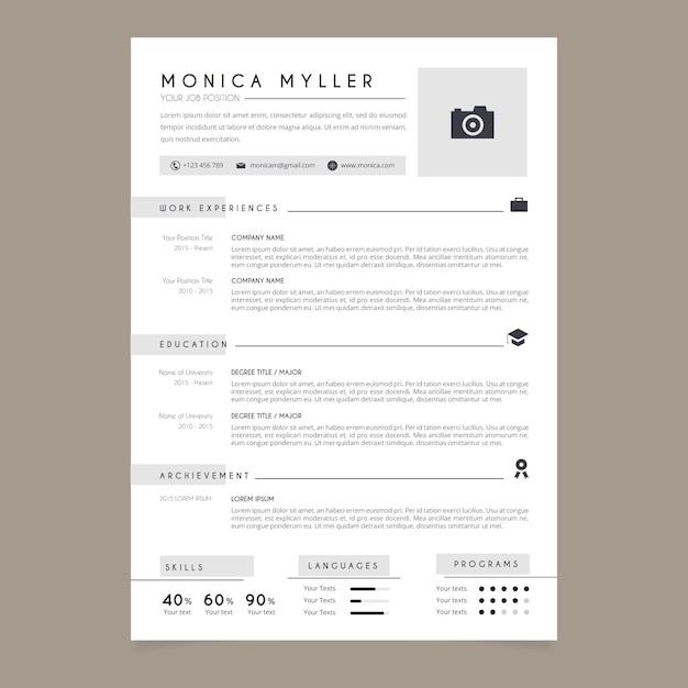 Cv template