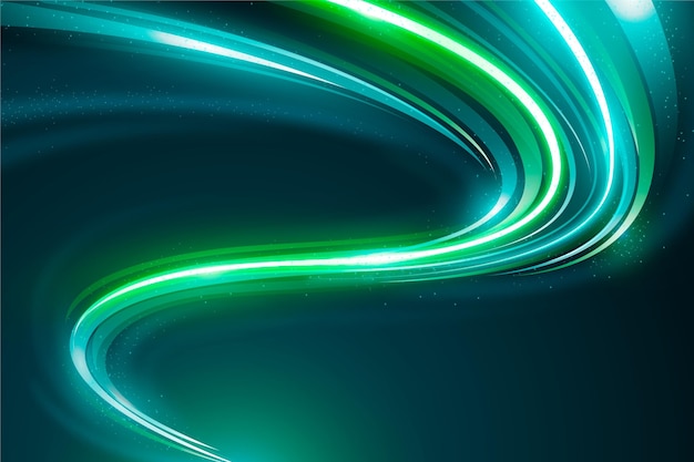 Cyber green neon light background