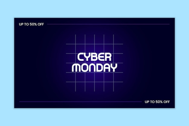 Free vector cyber monday desktop wallpaper