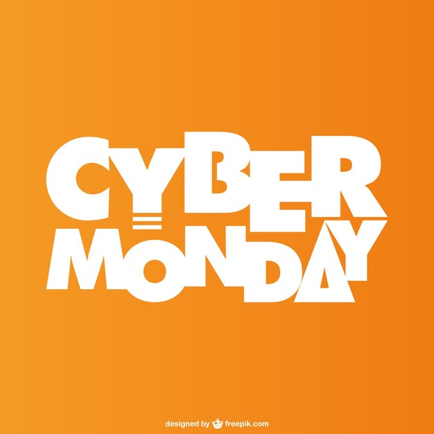 Cyber Monday lettering