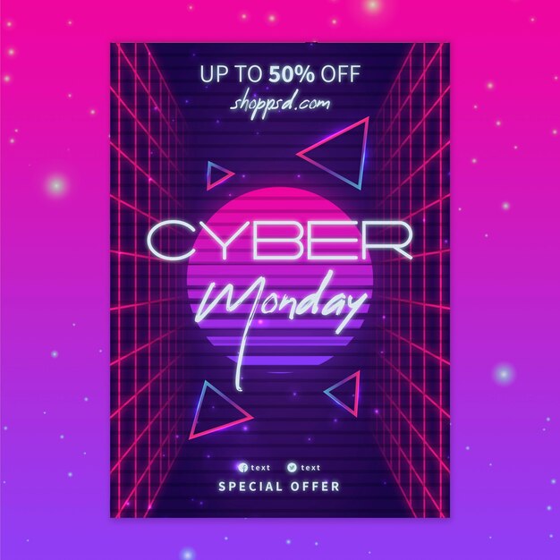 Cyber monday poster a4