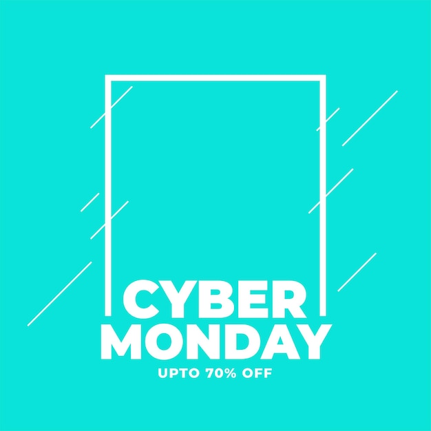 Free Vector cyber monday sale special offer for online shopping vector illustration