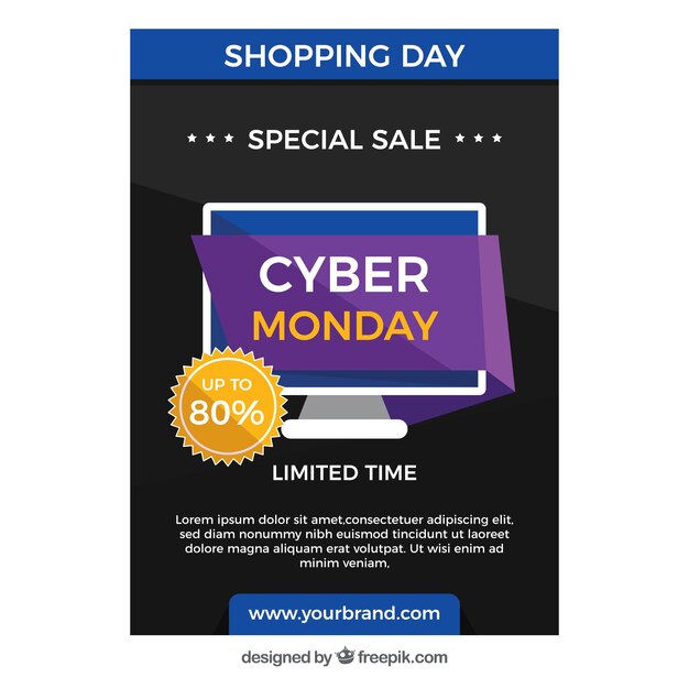 Cyber monday special discount brochure