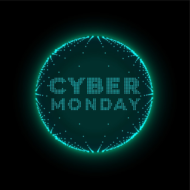 Free Vector cyber monday technology style futuristic background