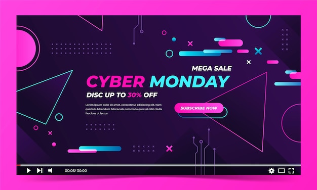 Cyber monday youtube thumbnail