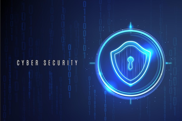 Free Vector cyber security concept