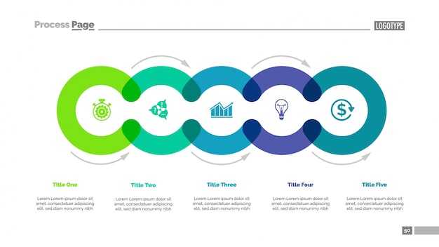 Cycle Diagram with Five Elements 