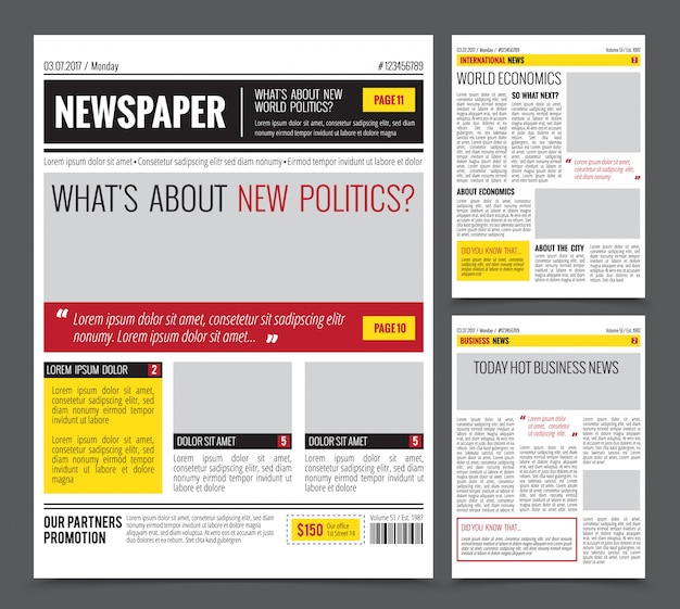 Daily Newspaper Template 