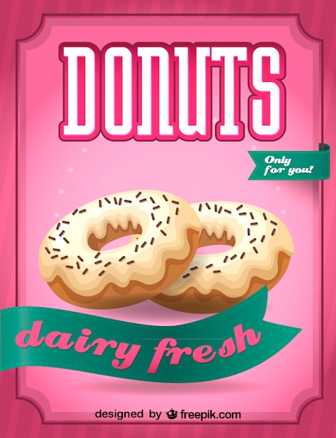 Dairy fresh donuts sign