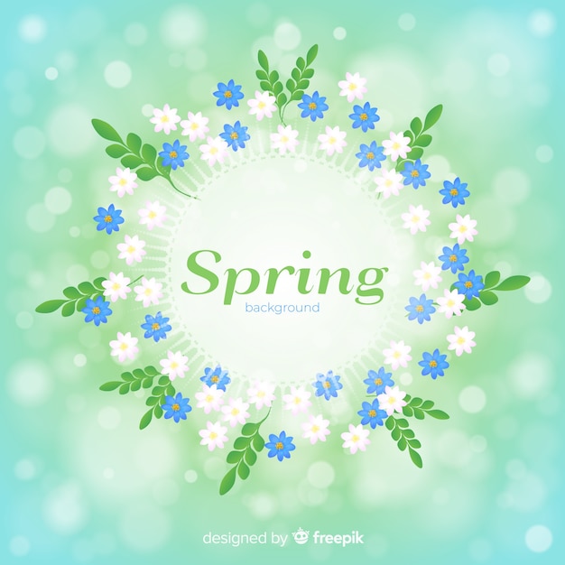 Daisies frame spring background