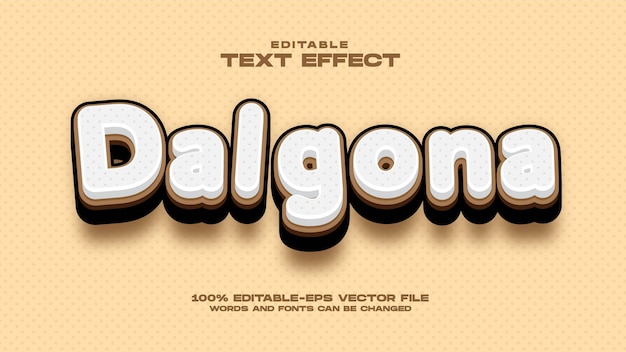 Dalgona Coffee Text Effect