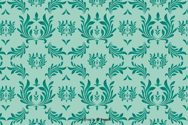 Damask background hand drawn style