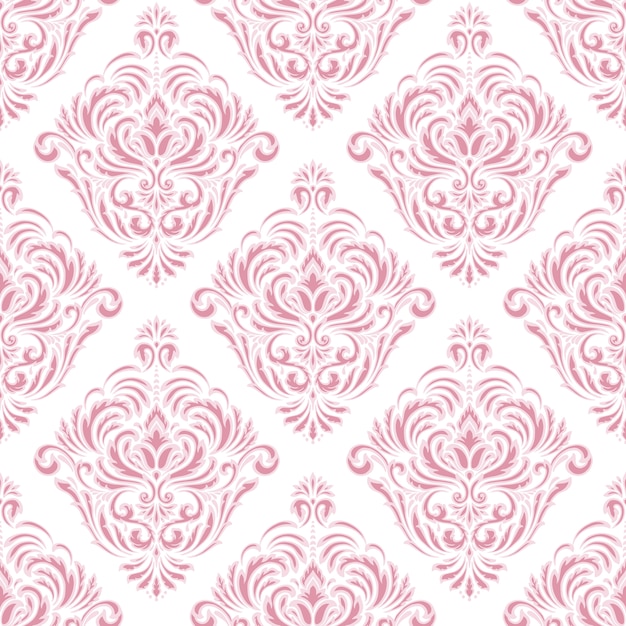 Free Vector damask seamless emboss pattern