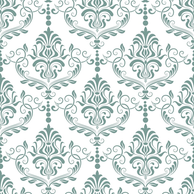 Free Vector damask seamless pattern background. classical luxury old fashioned damask ornament