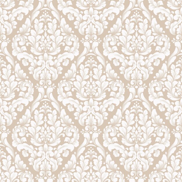 damask seamless pattern background. Classical luxury old fashioned damask ornament