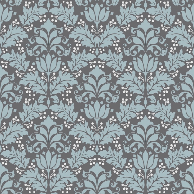 Free Vector damask seamless pattern background