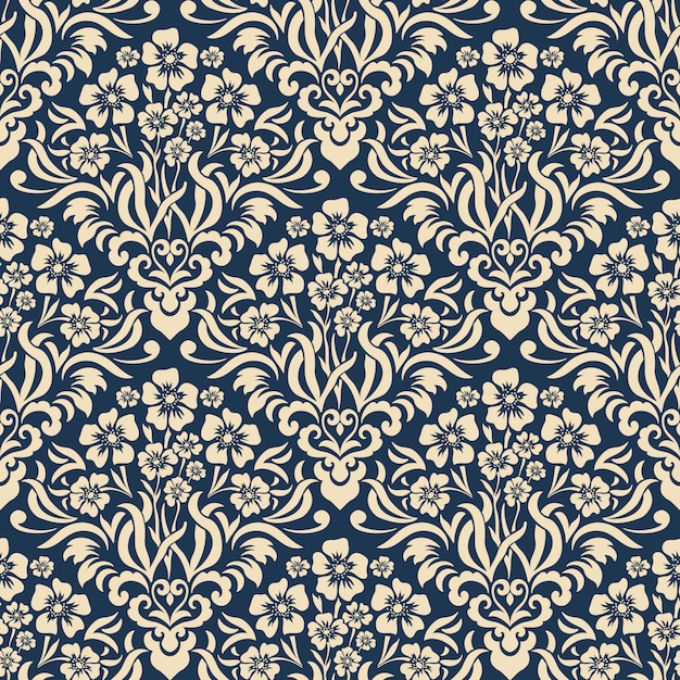 damask seamless pattern background