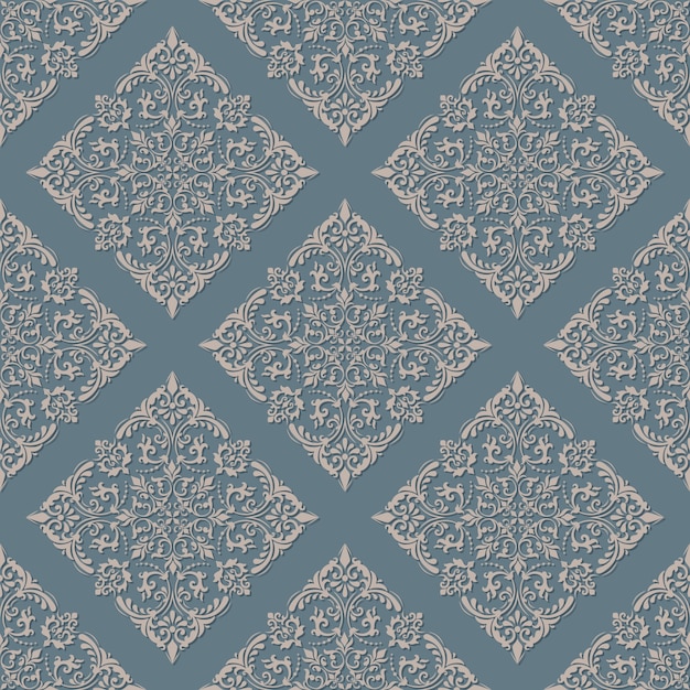 damask seamless pattern background