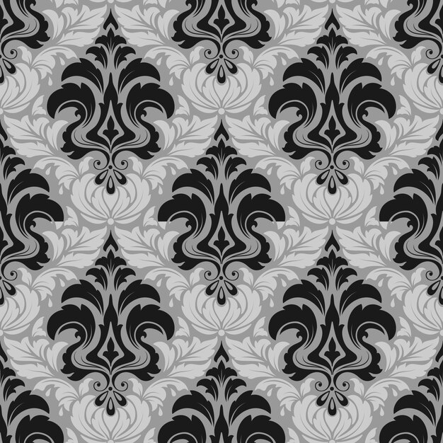 damask seamless pattern background