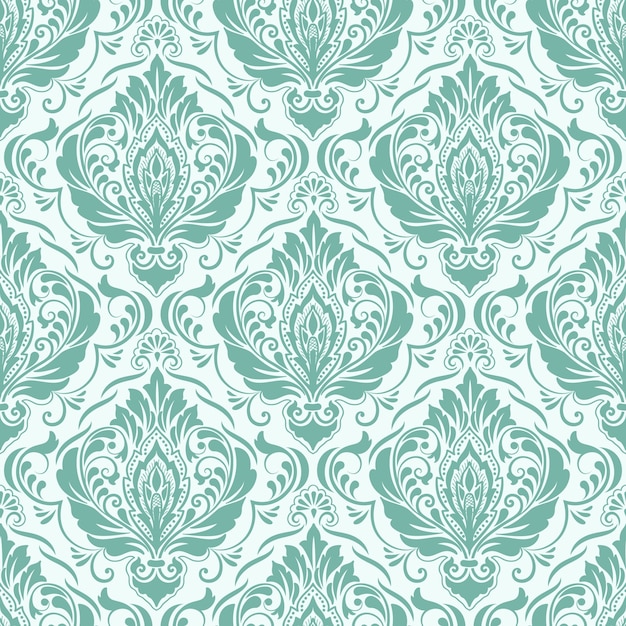 Free Vector damask seamless pattern background