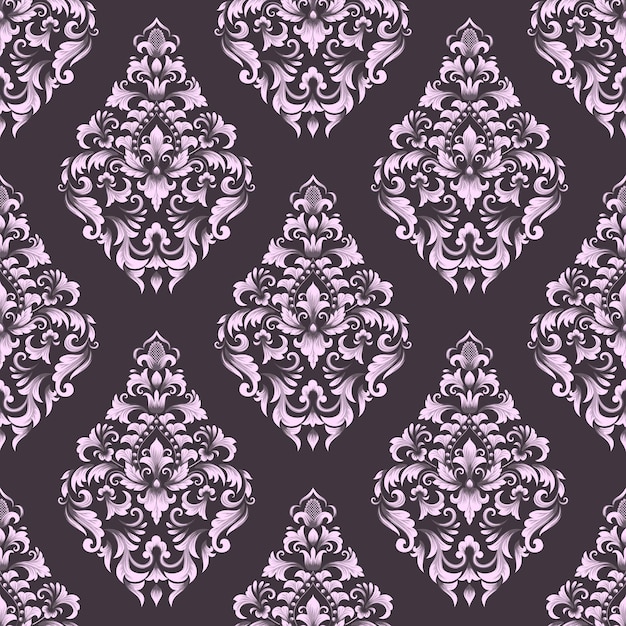 damask seamless pattern. Classical luxury old fashioned damask ornament