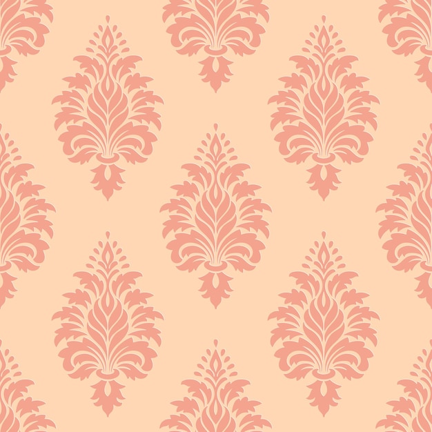 Free Vector damask seamless pattern. classical luxury old fashioned damask ornament