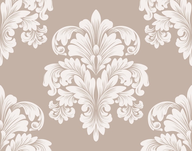 Damask seamless pattern element