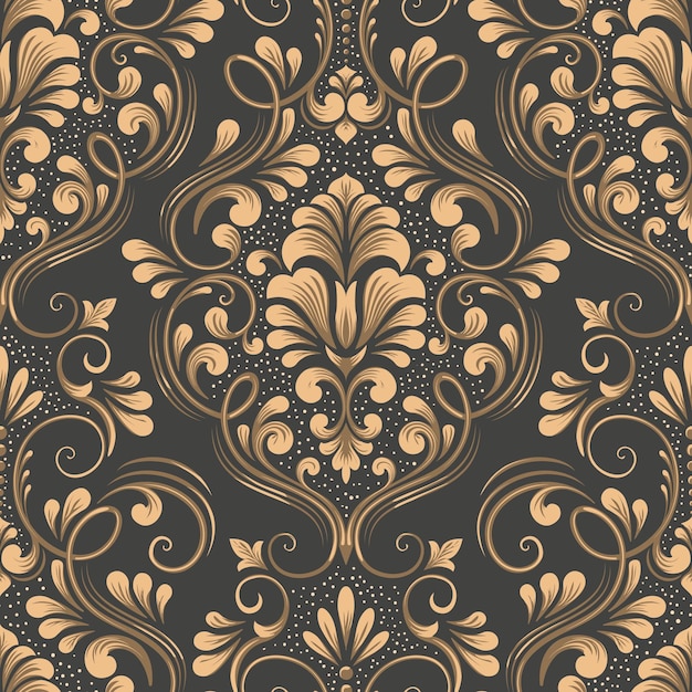 damask seamless pattern element.