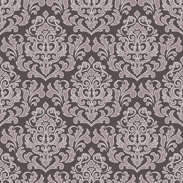 Free Vector damask seamless pattern