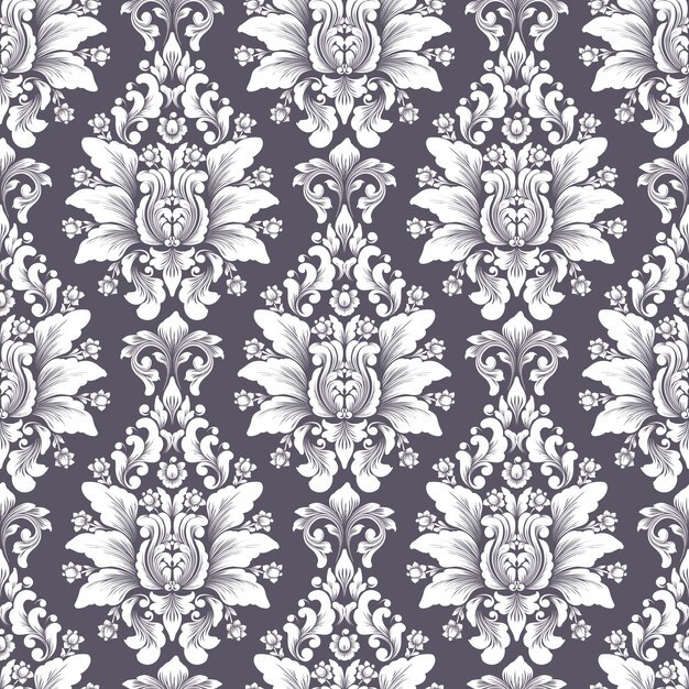 Damask seamless pattern