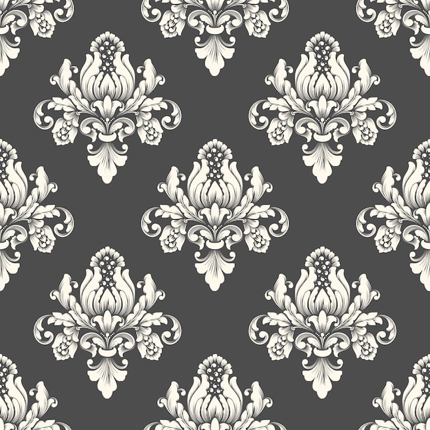 Damask seamless pattern