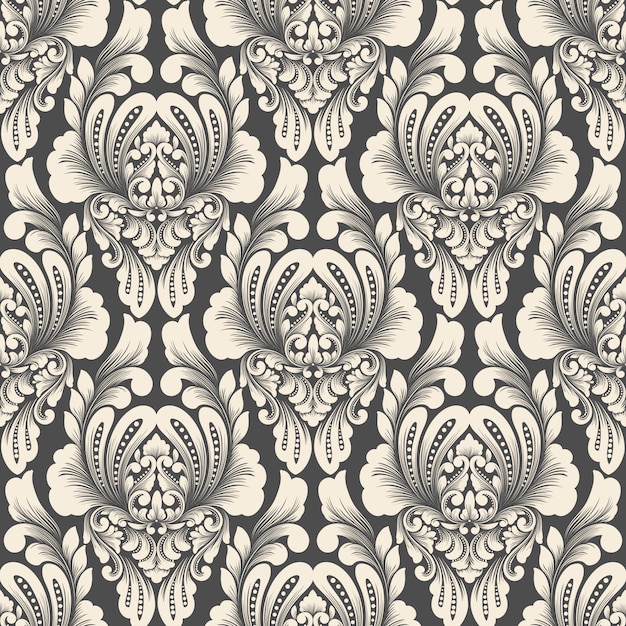 Damask seamless pattern