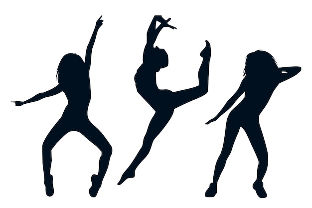 Dance flat dancer silhouette