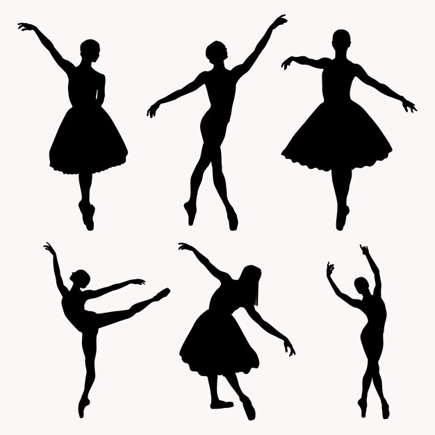 Dance flat dancer silhouette