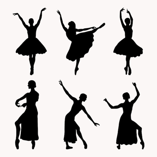 Dance flat dancer silhouette