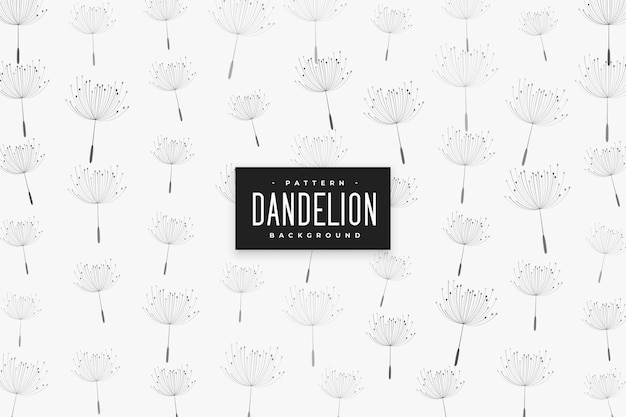 Free Vector dandelion seeds pattern design