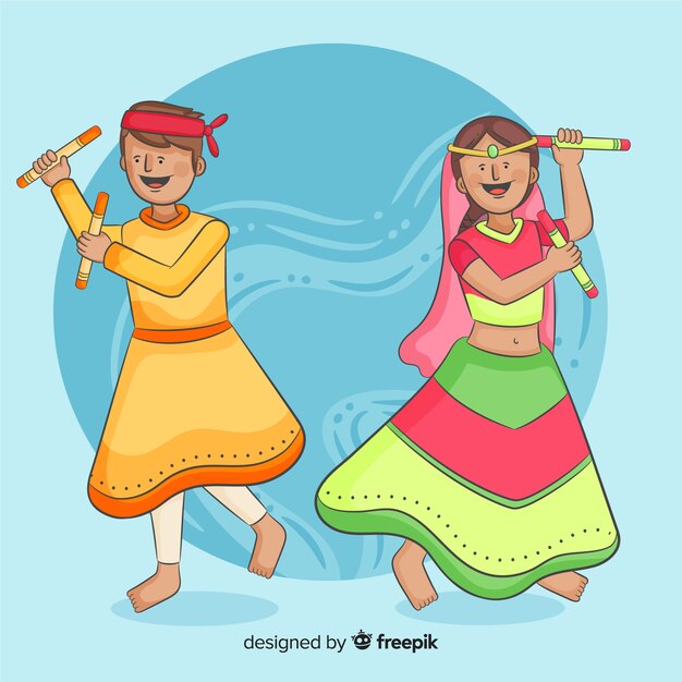 Dandiya dancers