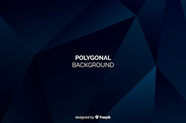 Dark blue polygonal background