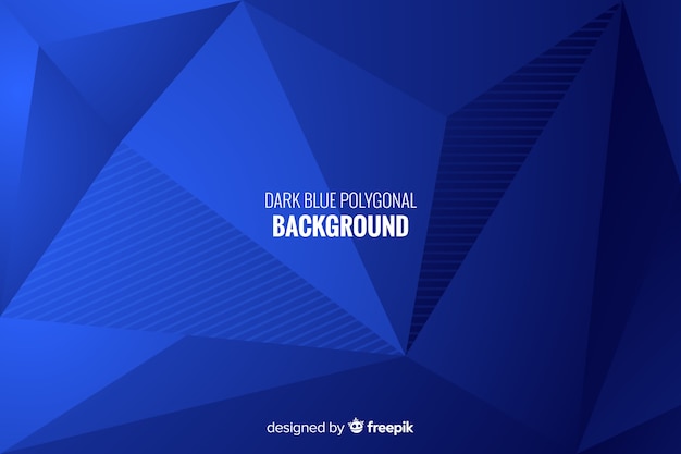 Dark blue polygonal background