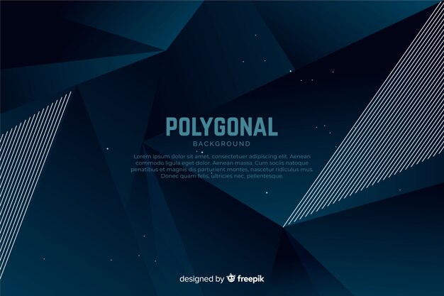 Dark blue polygonal background