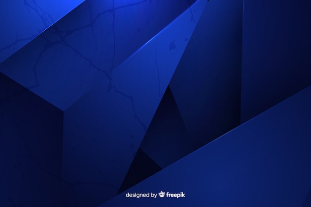 Dark blue polygonal background