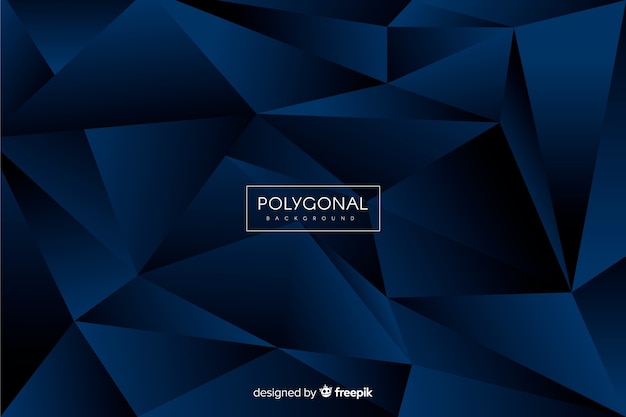 Dark blue polygonal background