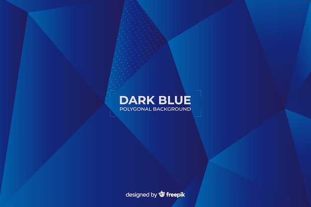 Dark blue polygonal background