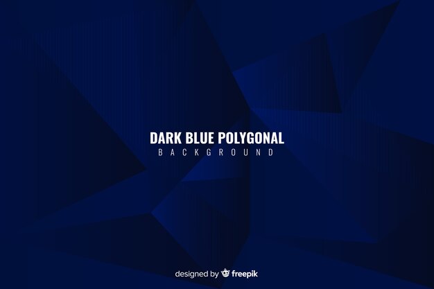 Dark blue polygonal background