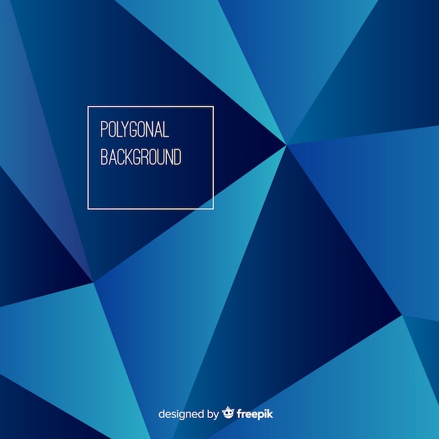 Dark blue polygonal background