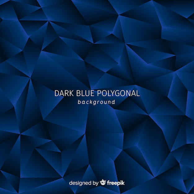 Dark blue polygonal background