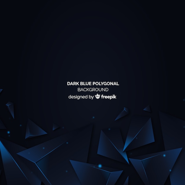 Dark blue polygonal background